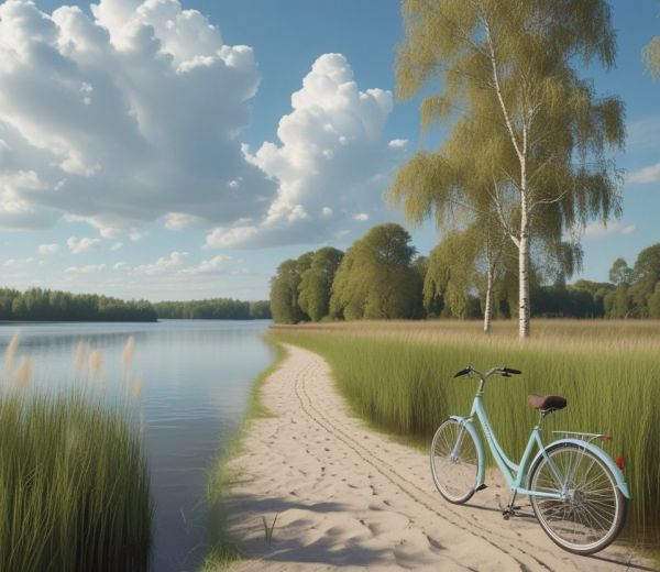 Fahrrad am Seeweg – Bildidee